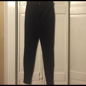 Black, high waist leggings. Never worn.