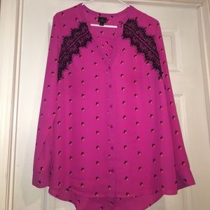 Hot pink blouse
