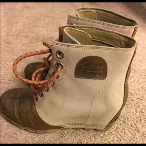 Sorel wedge booties