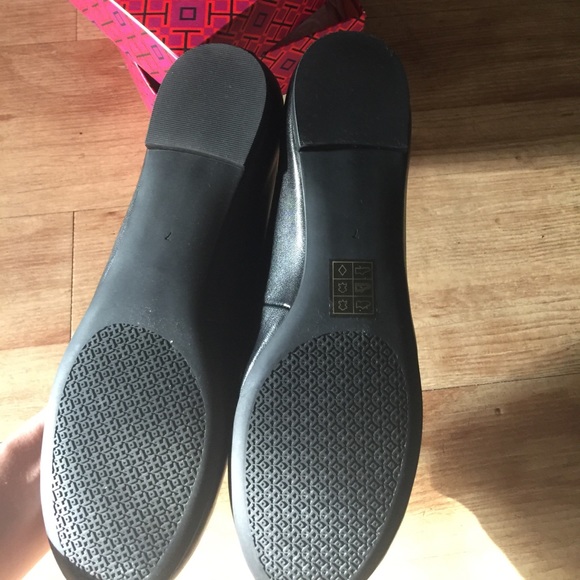 Tory burch Laura ballet flats black 7 NIB - Picture 2 of 4