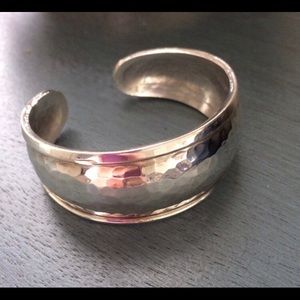 Silver cuff bracelet