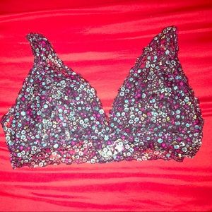 Flower Print bra