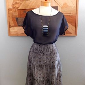 Silver Amanda Smith Trumpet Skirt