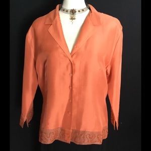 Asian Inspired Silk Blouse or Jacket