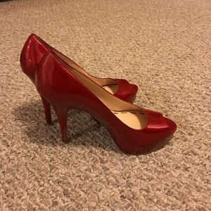 Enzo Angiolini Peep-toe Platform Stilettos, size 9