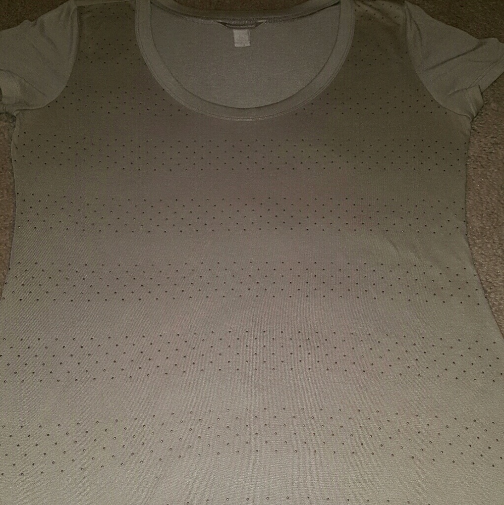 Banana Republic Tiny Studded Rayon T-Shirt