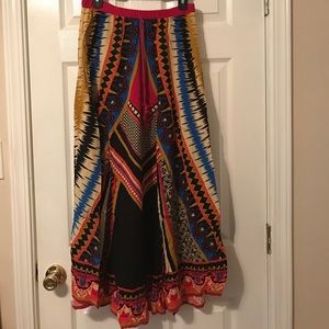 Patterned Maxi Skirt