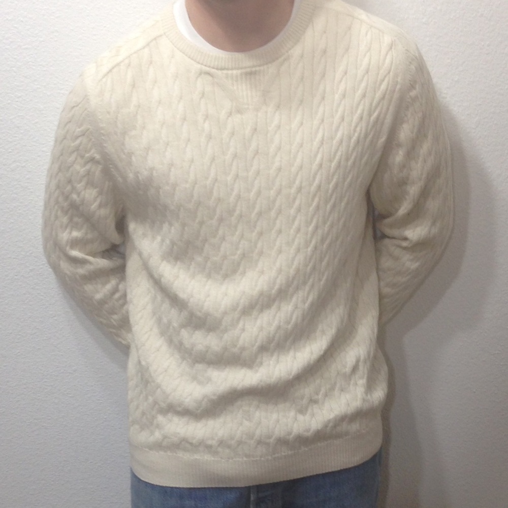 Tricots St Raphel Creme/Ivory Pima Cotton Sweater