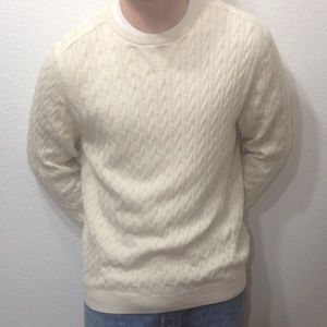 Tricots St Raphel Creme/Ivory Pima Cotton Sweater