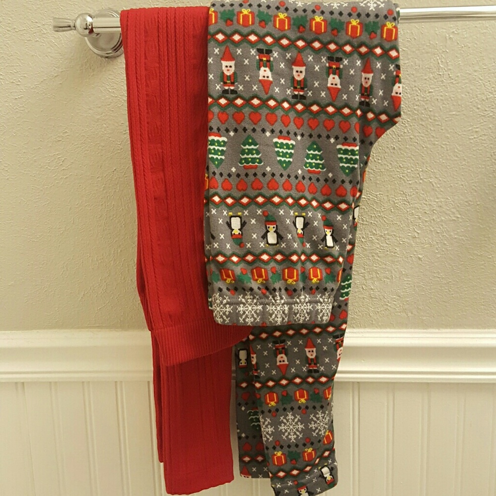 Holiday themed leggings BRAND NEW-Tags removed
