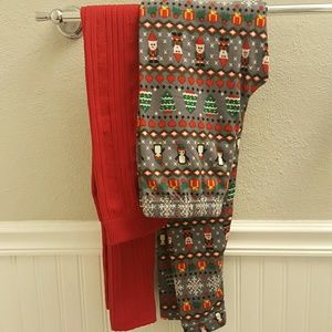 Holiday themed leggings BRAND NEW-Tags removed