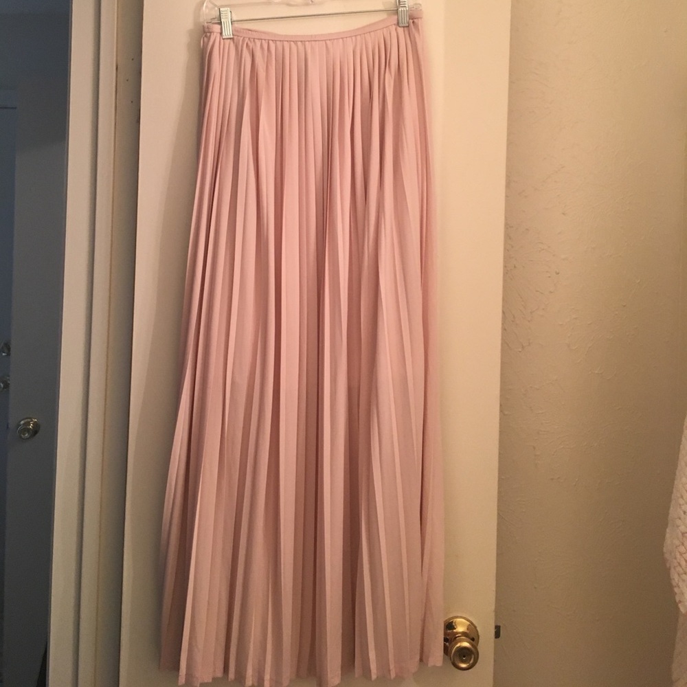 Pleated Blush Skirt