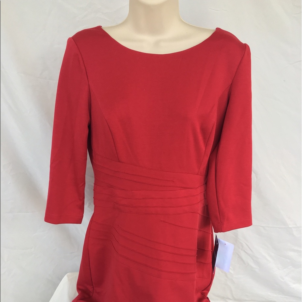 Red Shift Dress