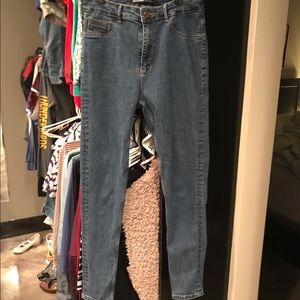 Zara High Waisted Skinny Jeans Size 6