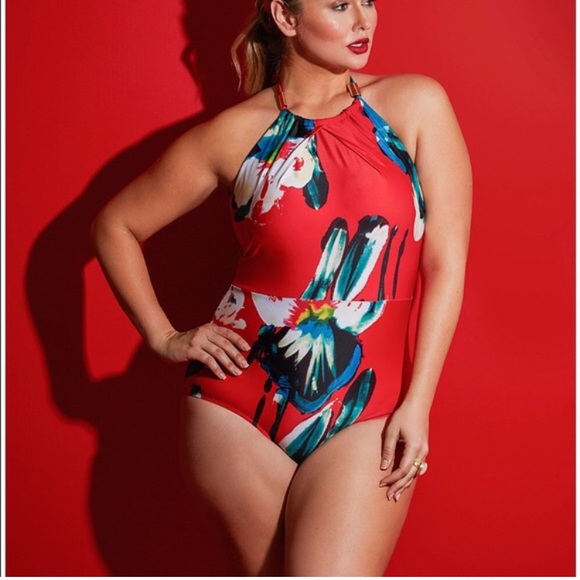 Lane Bryant Other - ❤️HOST PICK❤️High Neck Halter One Piece Swimsuit