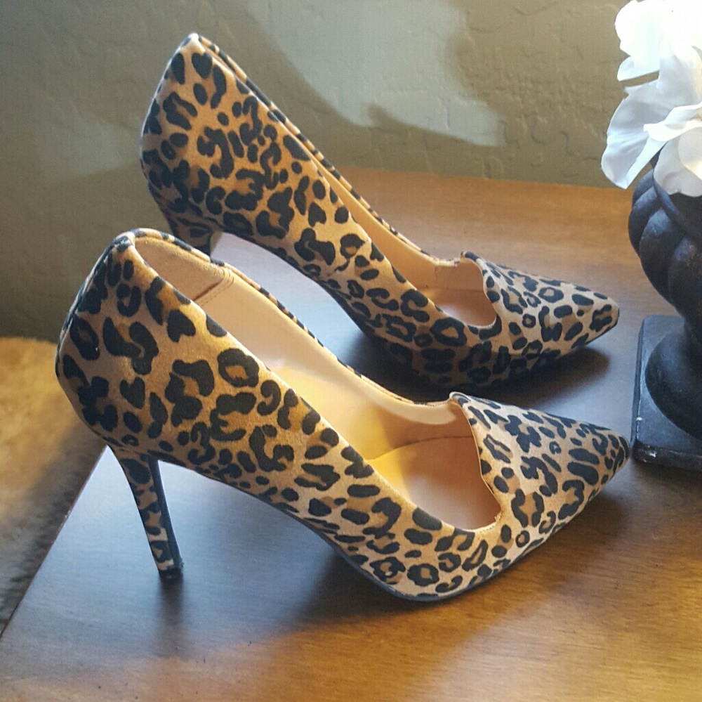 Leopard heels