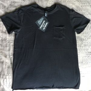 H&M Raw Edge Hem Pocket Tee