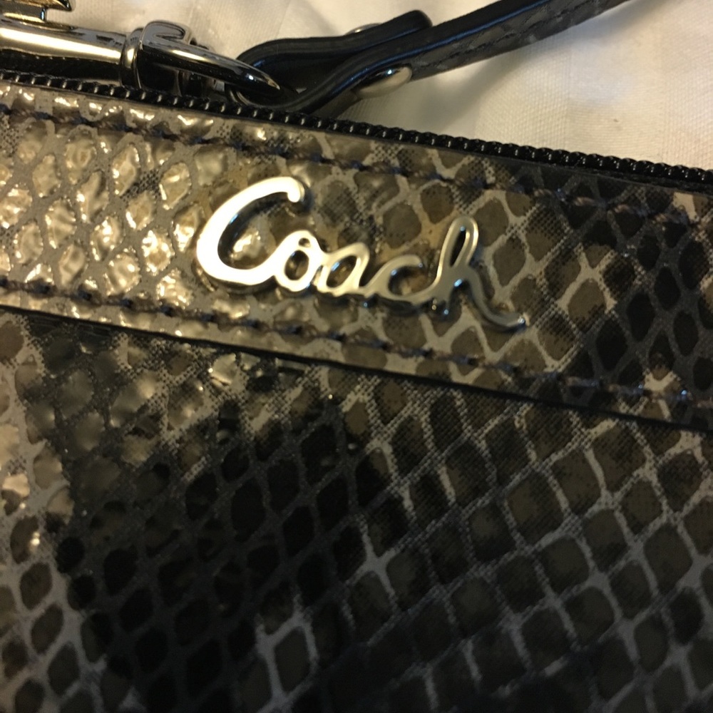 Coach embossed python wristlet - Picture 2 of 4
