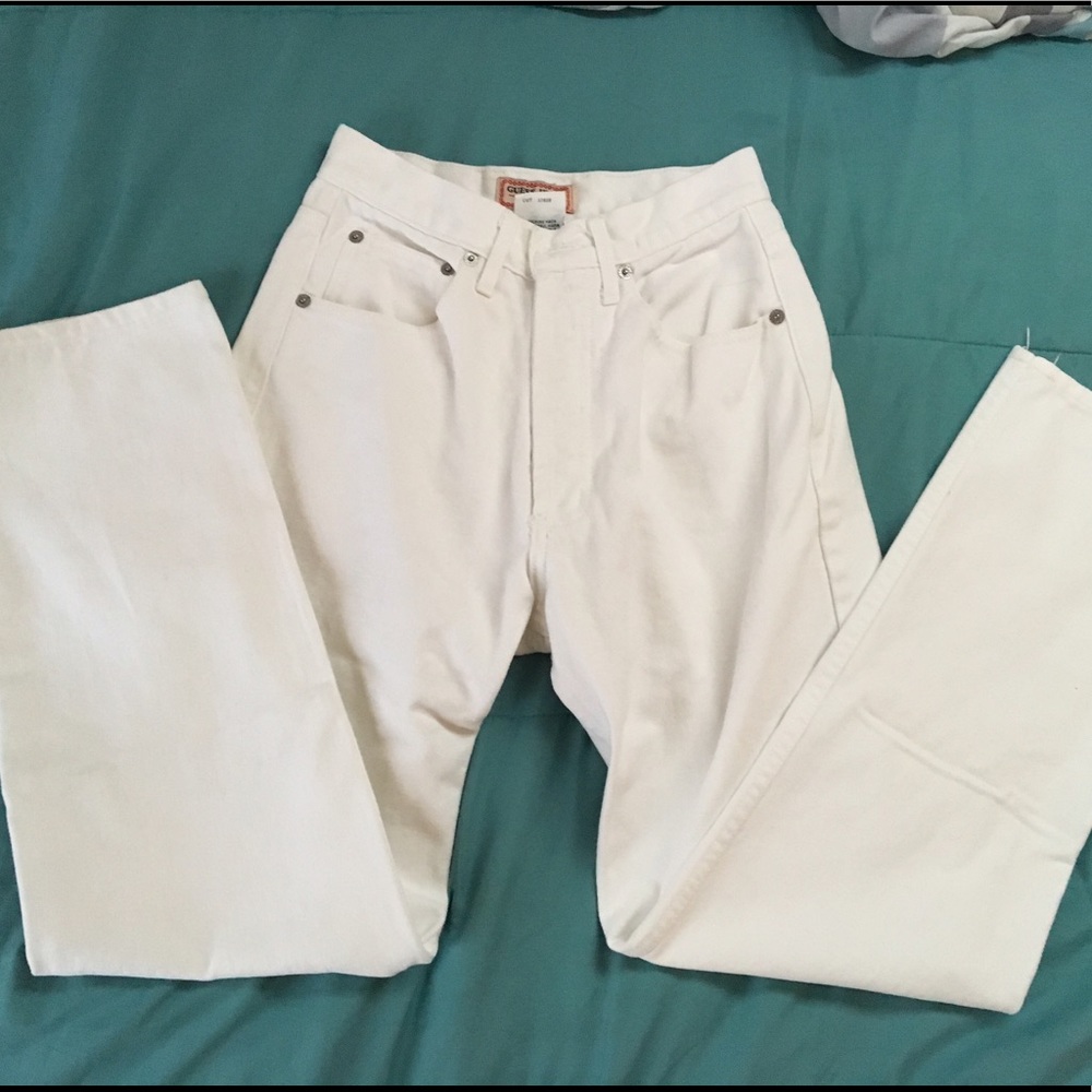 Vintage GUESS White Denim Jeans