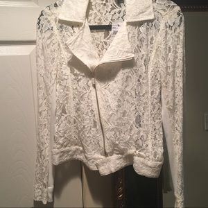 White lace jacket
