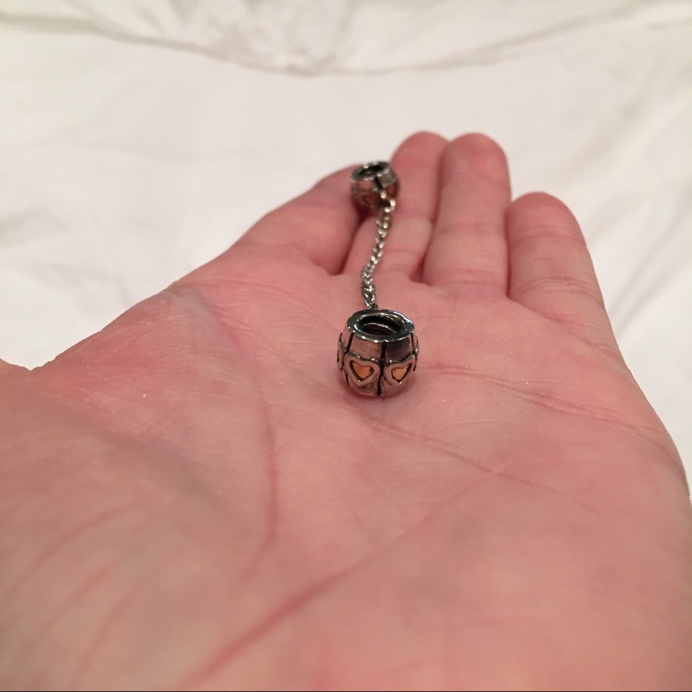 Pandora safety chain (heart safety chain)