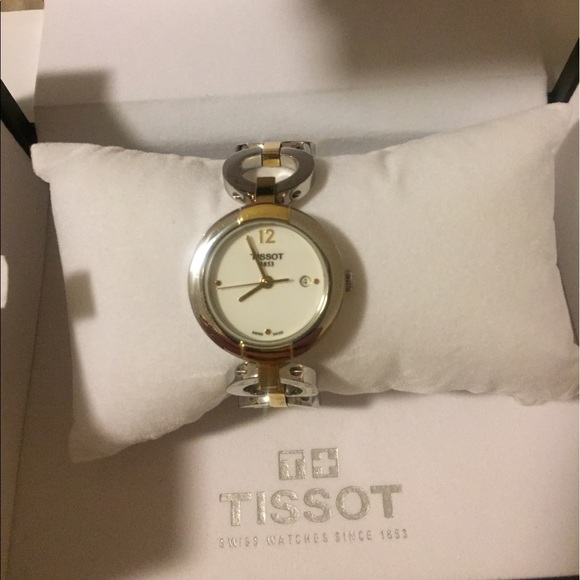 Tissot Pinky Two Tone Womens Quartz Watch - Picture 1 of 3