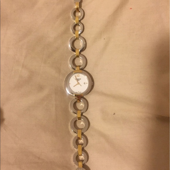 Tissot Pinky Two Tone Womens Quartz Watch - Picture 2 of 3