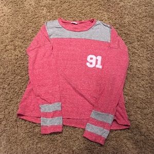 pink long sleeve