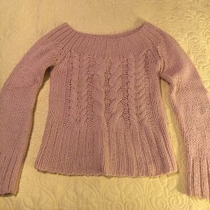 Dusty Rose Cable sweater by Divided