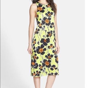 wayf floral midi dress