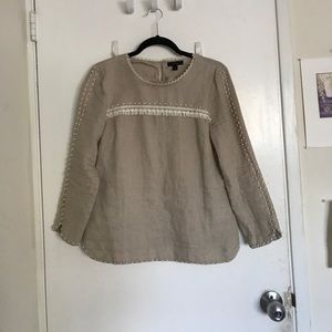 Linen J Crew Blouse