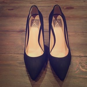 👠Pour La Victoire black suede shoes heels👠