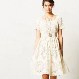 Anthropologie Tracy Reese White Ivoire dress