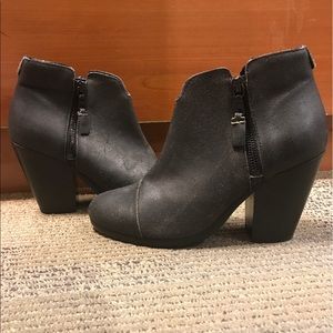 Rag & Bone Margot Black Crackle Leather booties