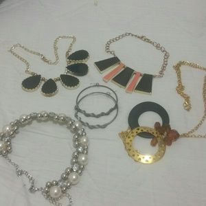 Necklace and earrings