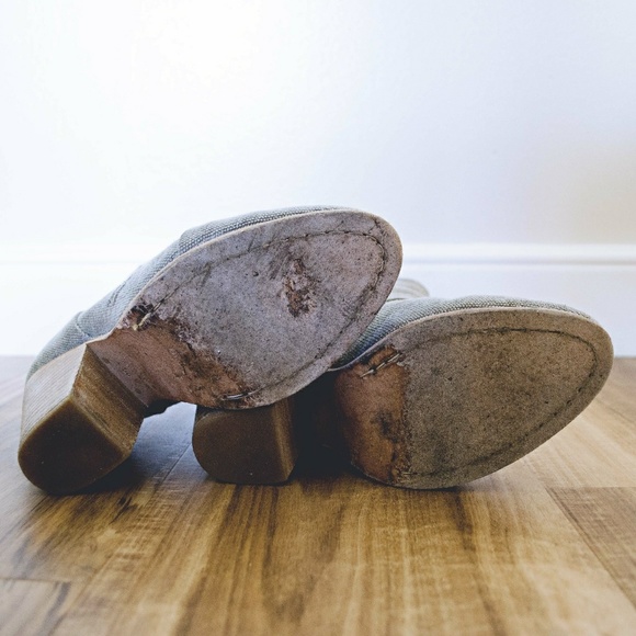 Olive canvas booties - Picture 5 of 5