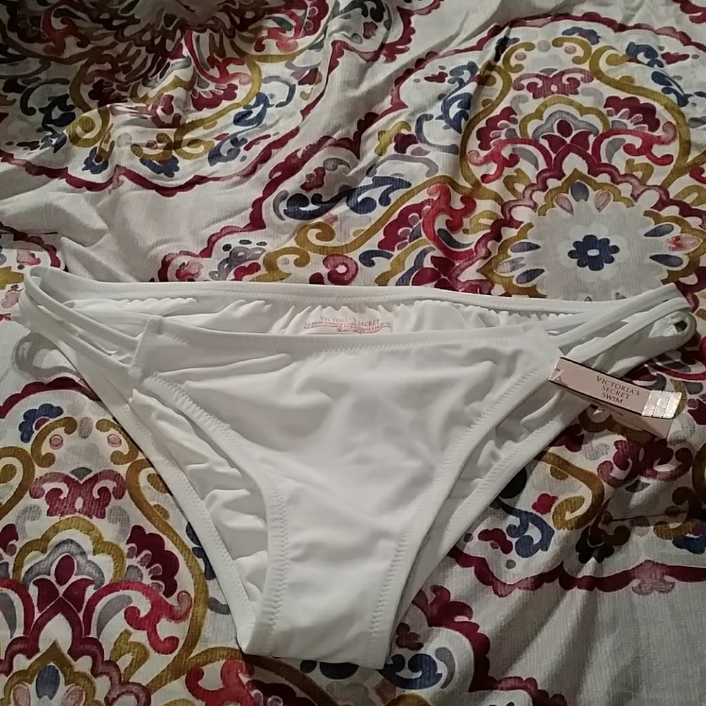 *New* VS white swimsuit bikini bottom