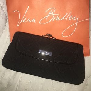 NEW Vera Bradley Kisslock Wallet in Classic Black