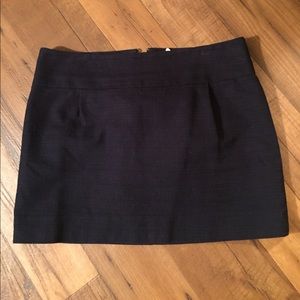 J. Crew Linen Mini Skirt- navy size 10