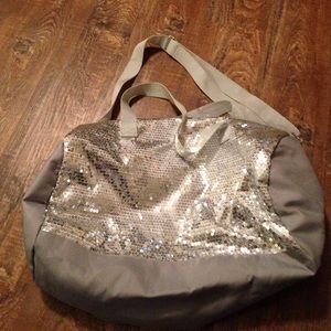 Sequin mini duffel bag