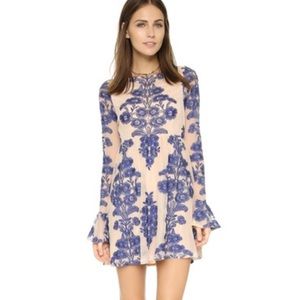 For Love & Lemons embroidered mini dress