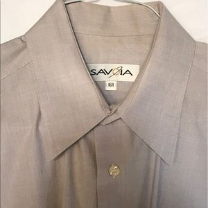 SAVOIA Men's Classic 100% Cotton Shirt