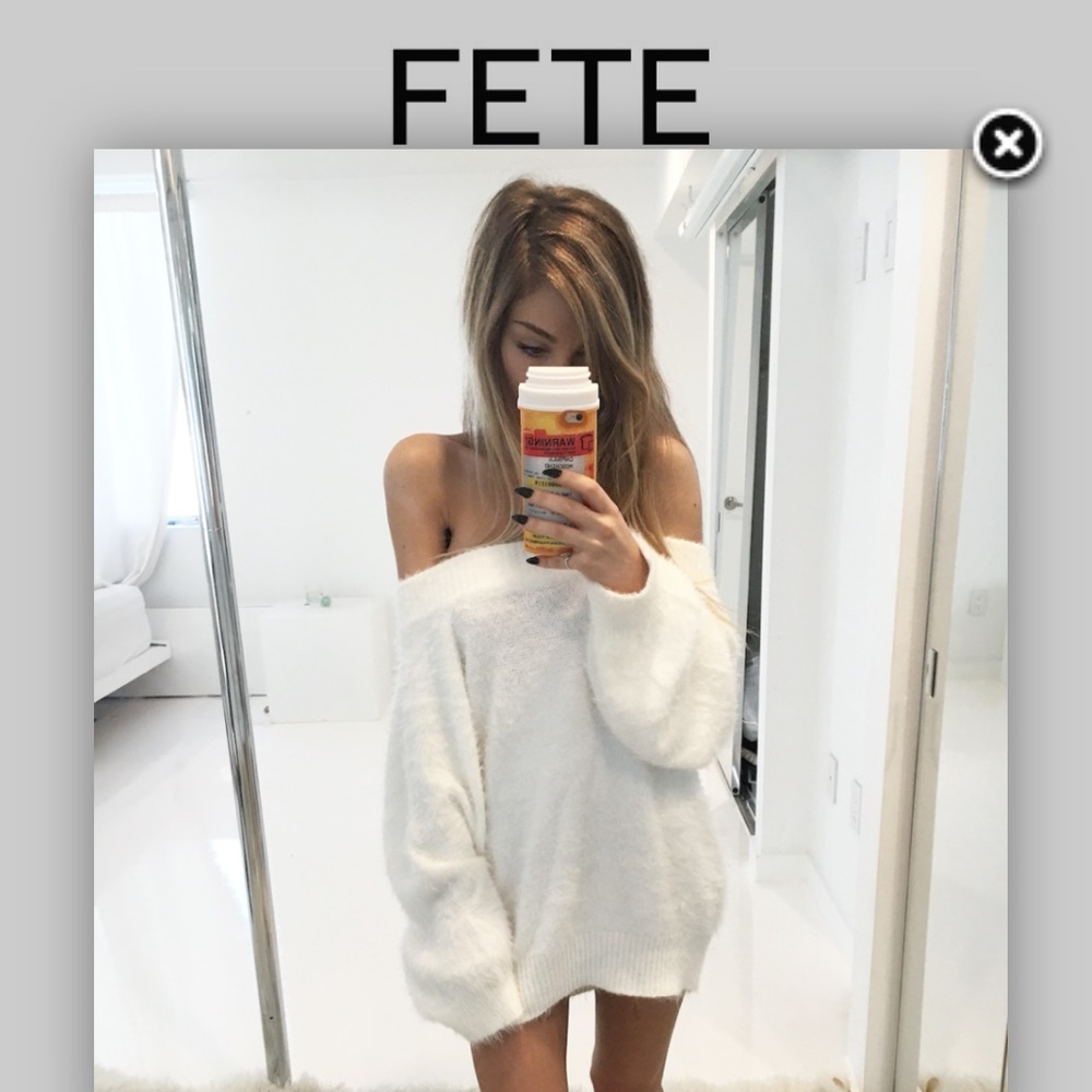 FETÉ Cream Monroe Sweater