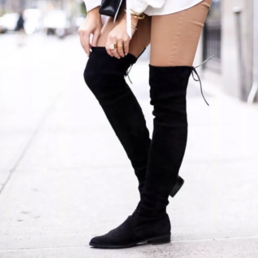 Stuart Weitzman Over The Knee Suede Boots Lowland