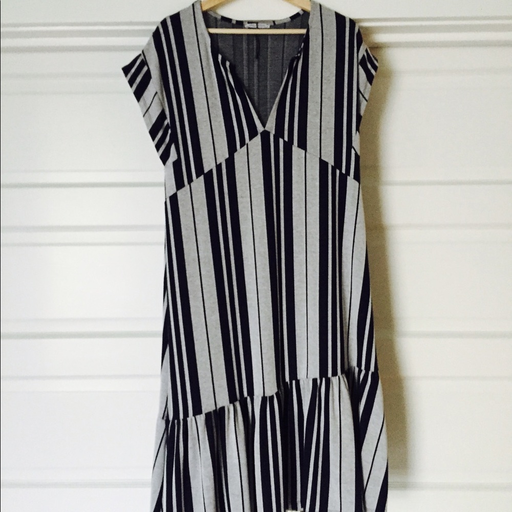 zara striped dress