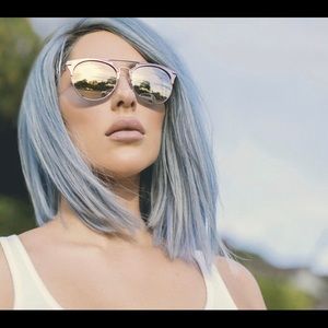 Quay X Chrisspy sunnies rose gold