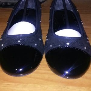 Chico's shandy black suede loafers(Brand new)