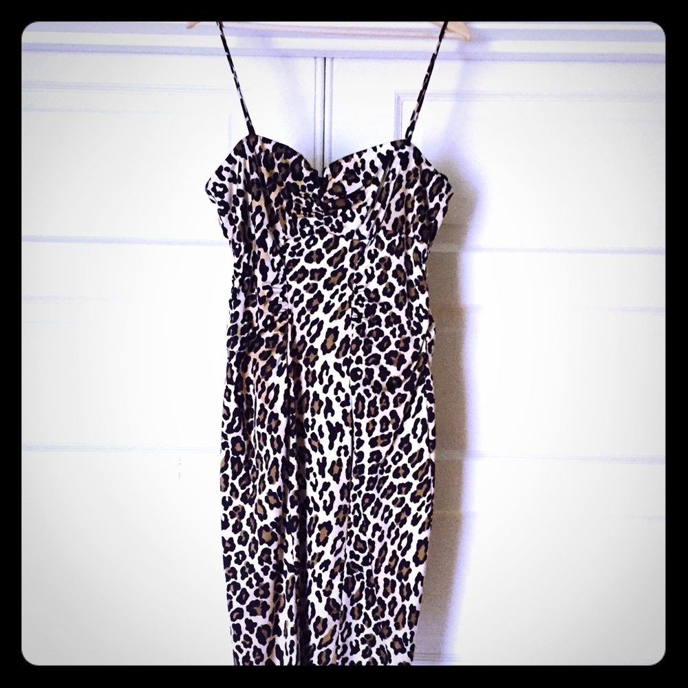 Xscape animal print dress