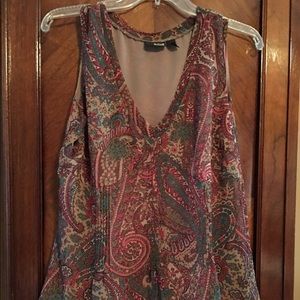 Bohemian sleeveless & fully lined, side Zipper