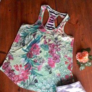 Floral Racerback Tank Top